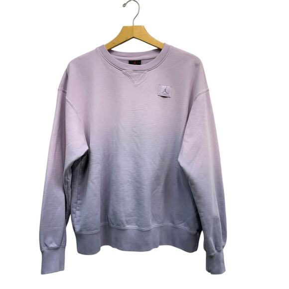 Nike Jordan French Terry Crew-Neck Sweatshirt Purple Ombre size Small NWT - Picture 1 of 7